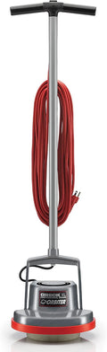 Commercial Orbiter Hard Floor Cleaner Machine, Multi-Purpose Floor Cleaning, Random Orbital Drive, Wide Cleaning Path, 50-Foot Long Cord, ORB550MC, Gray/Red-Oreck